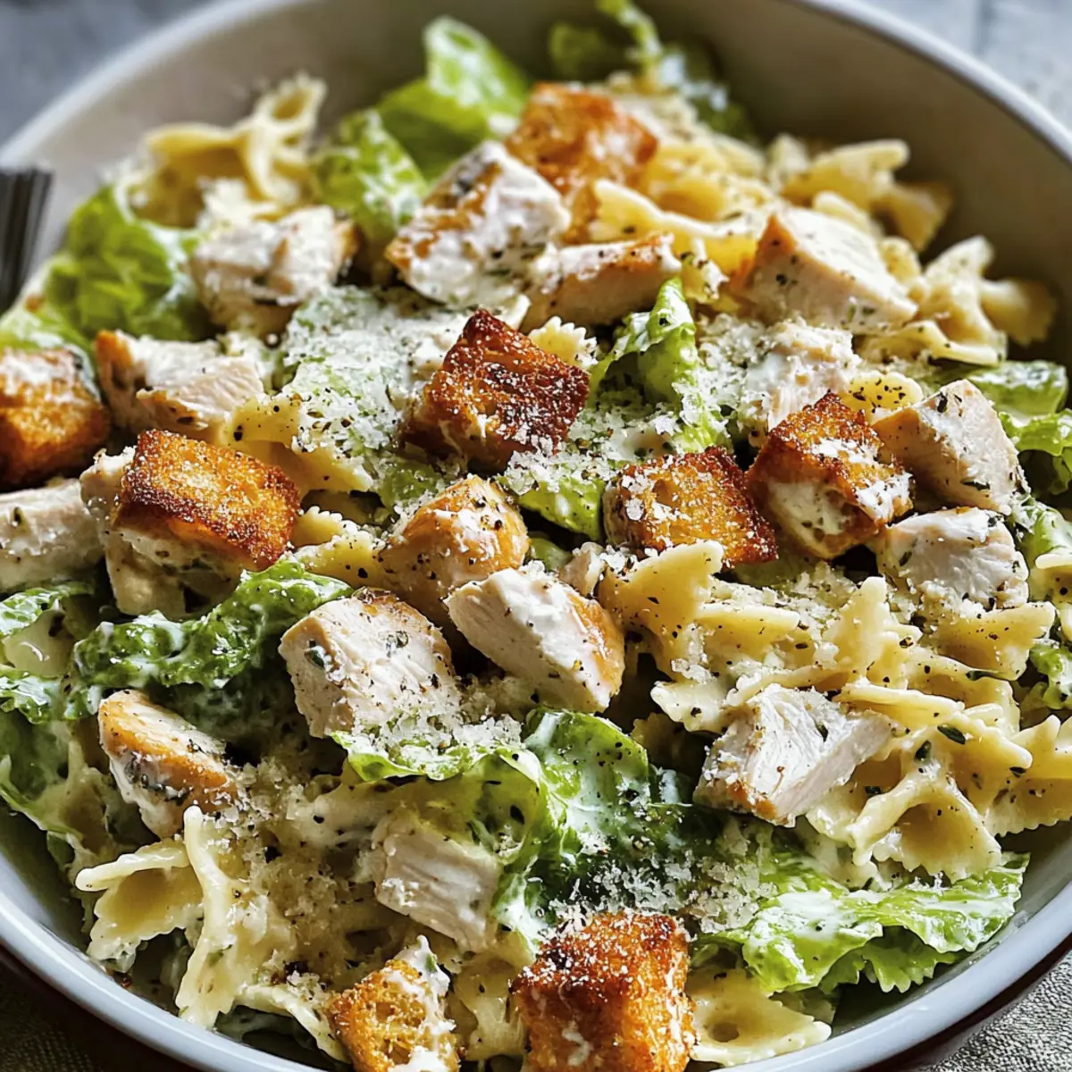 Chicken Caesar Pasta Salad