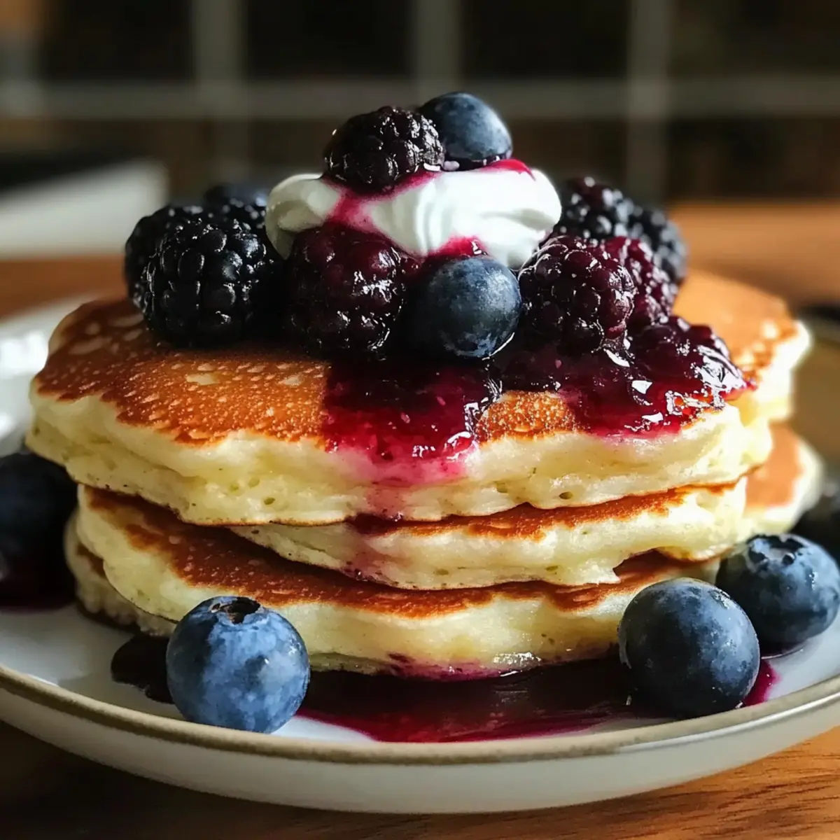 Fluffy Greek Yogurt Pancakes