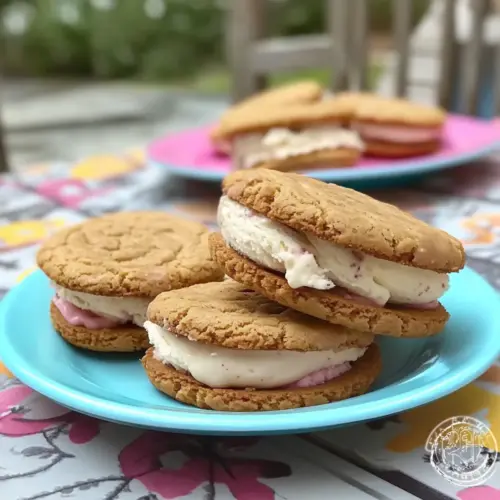 Salted Caramel Pretzel Ice Cream Sandwiches