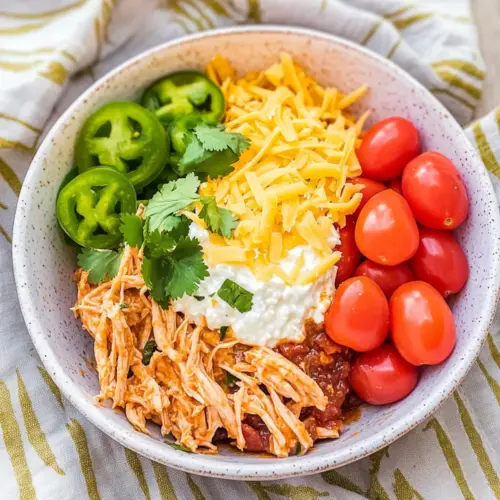 Cottage Cheese Chicken Taco Bowl