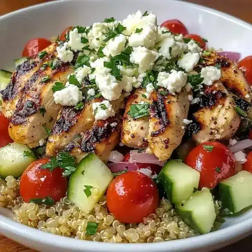 Greek Chicken Quinoa Bowl