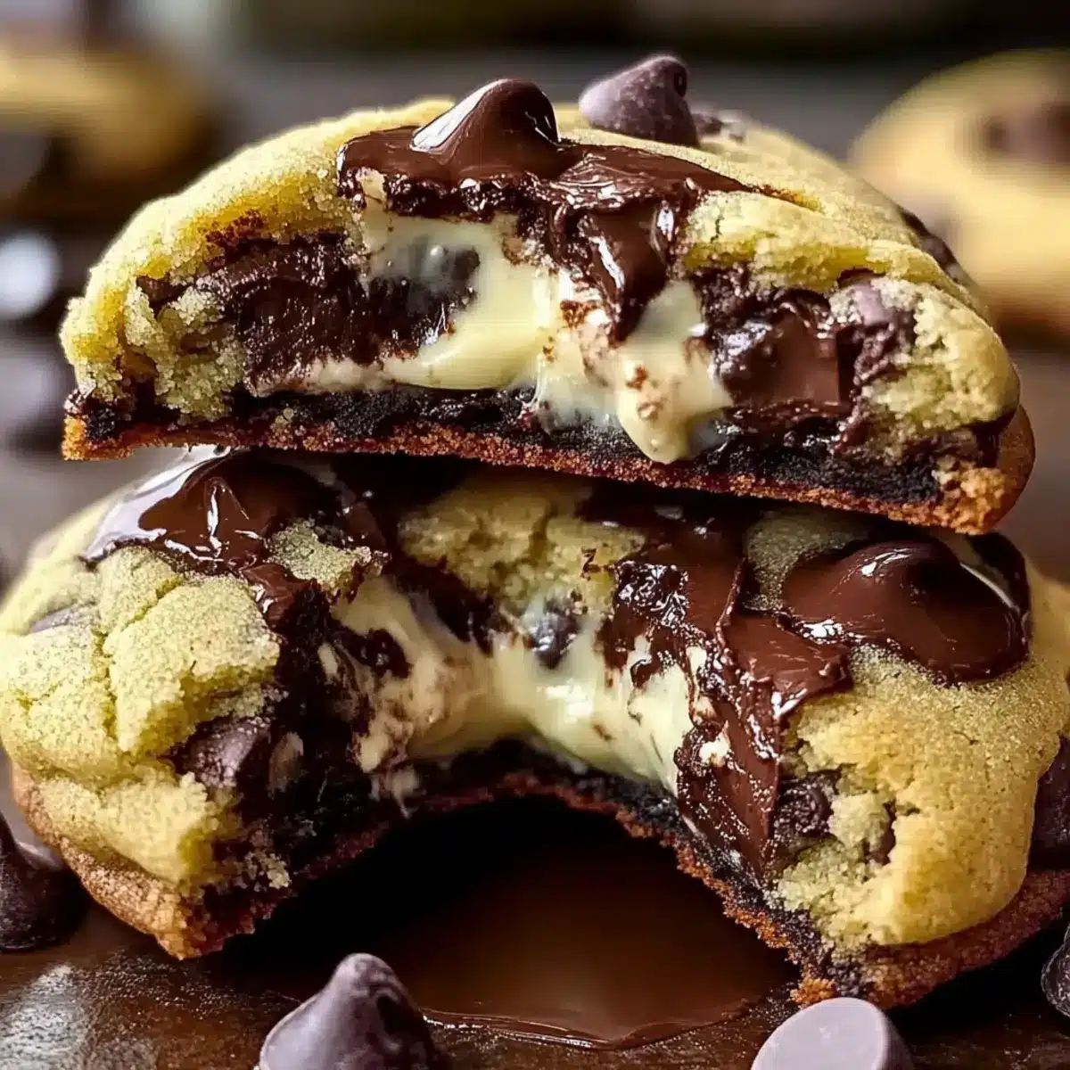 Cheesecake Stuffed Chocolate Chip Cookies