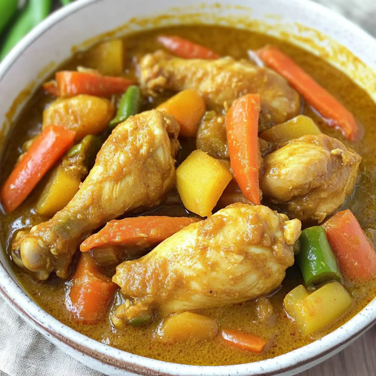 Filipino Style Chicken Curry with coconut milk