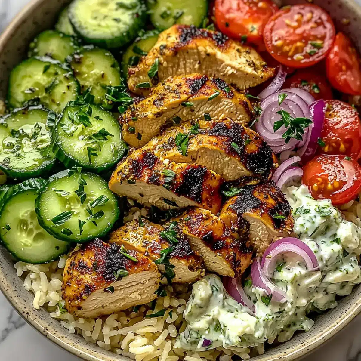 Greek Chicken Bowls