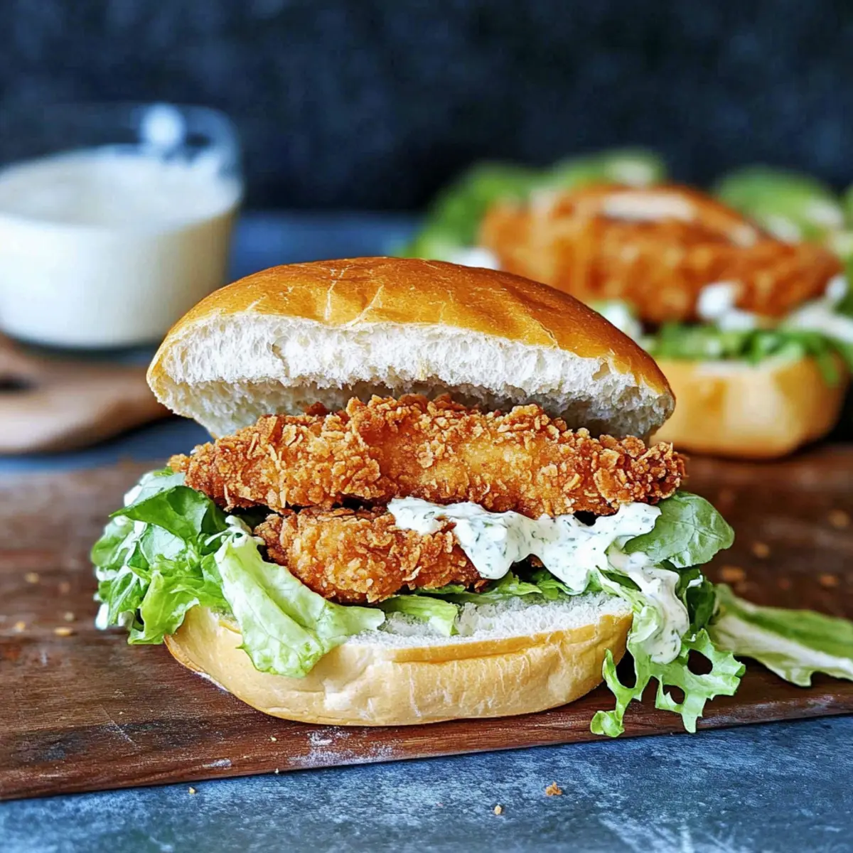 Crispy Chicken Caesar Sandwich
