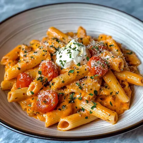Creamy Tomato Garlic Pasta