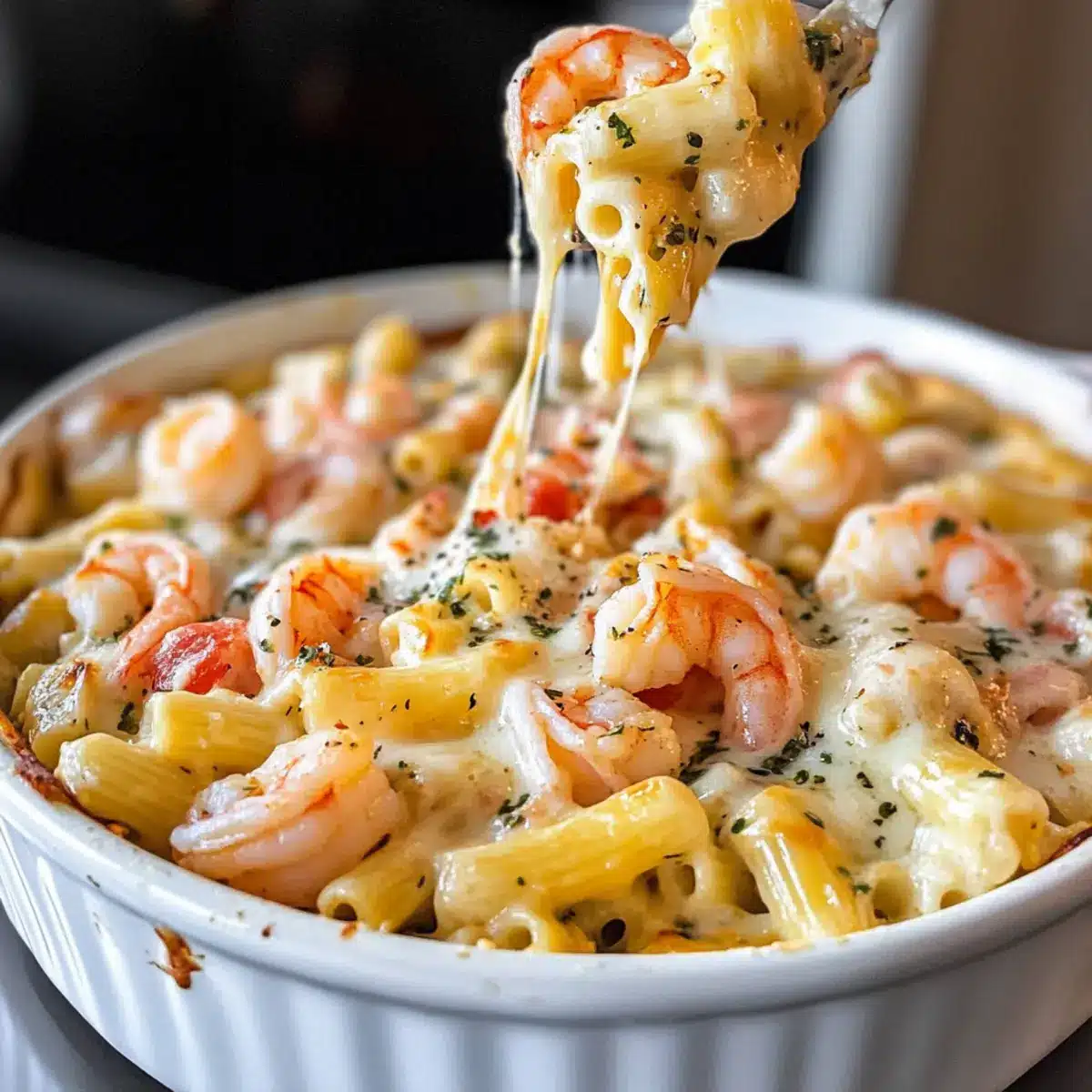 Shrimp Alfredo Bake Recipe