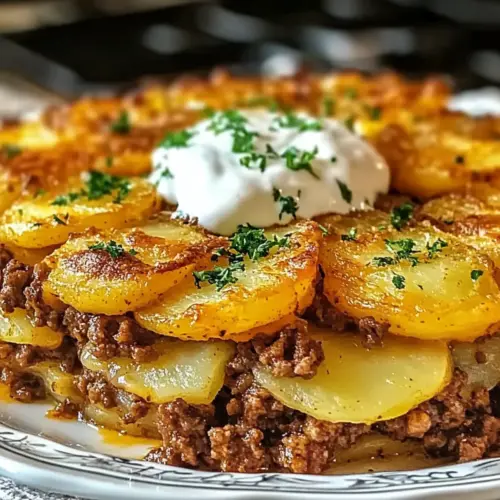 Loaded Beef and Potato Bake