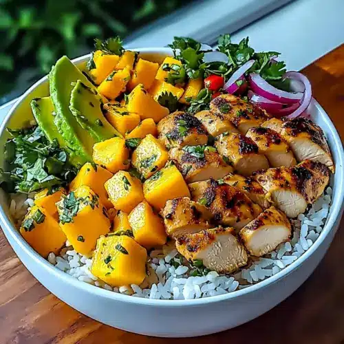Chicken Mango Rice Bowl