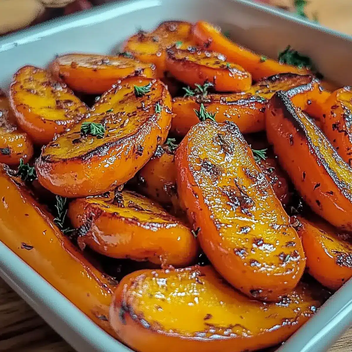 Honey Garlic Butter Roasted Carrots