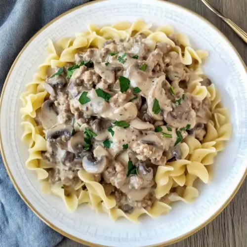 Ground Beef Stroganoff