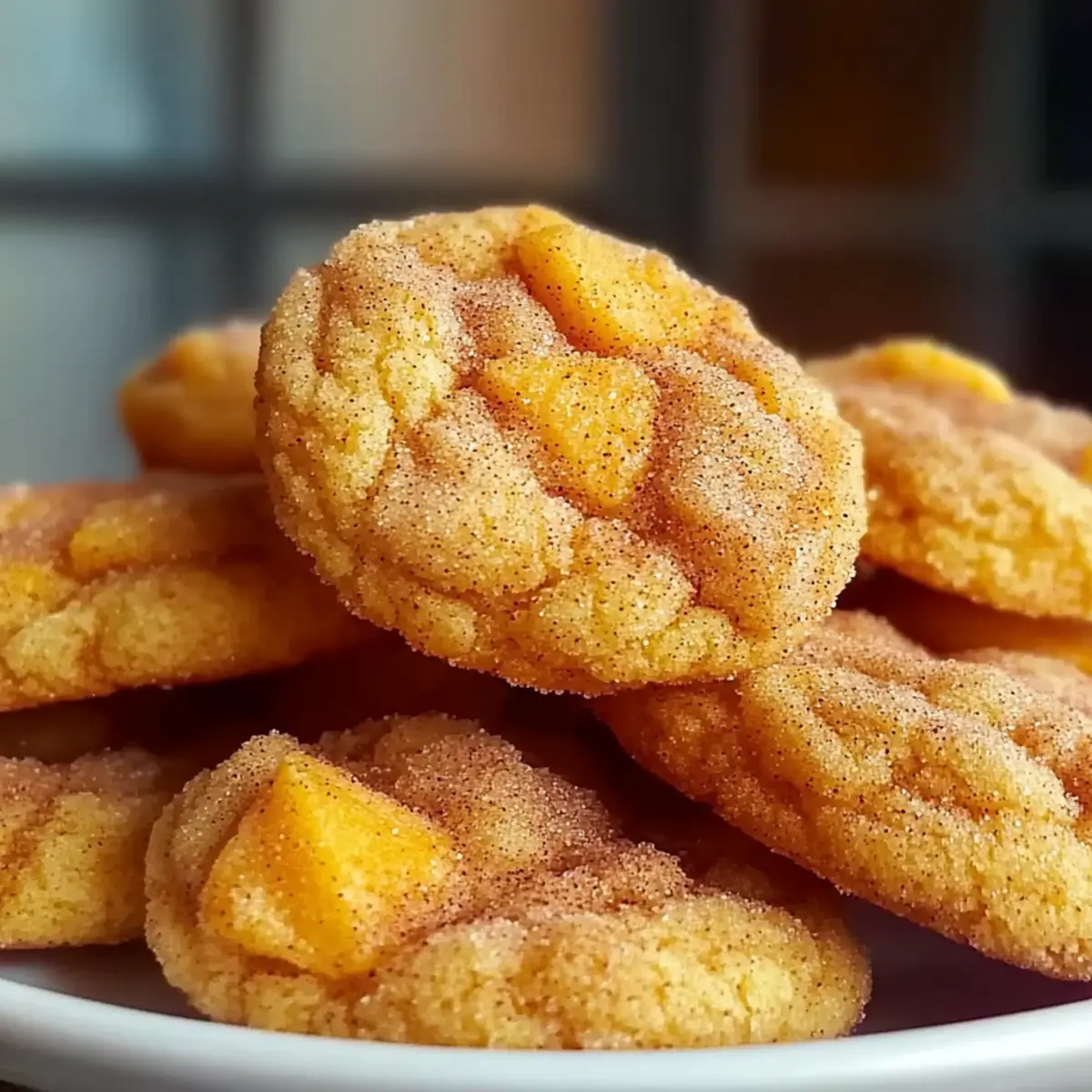 Peach Snickerdoodle Cookies