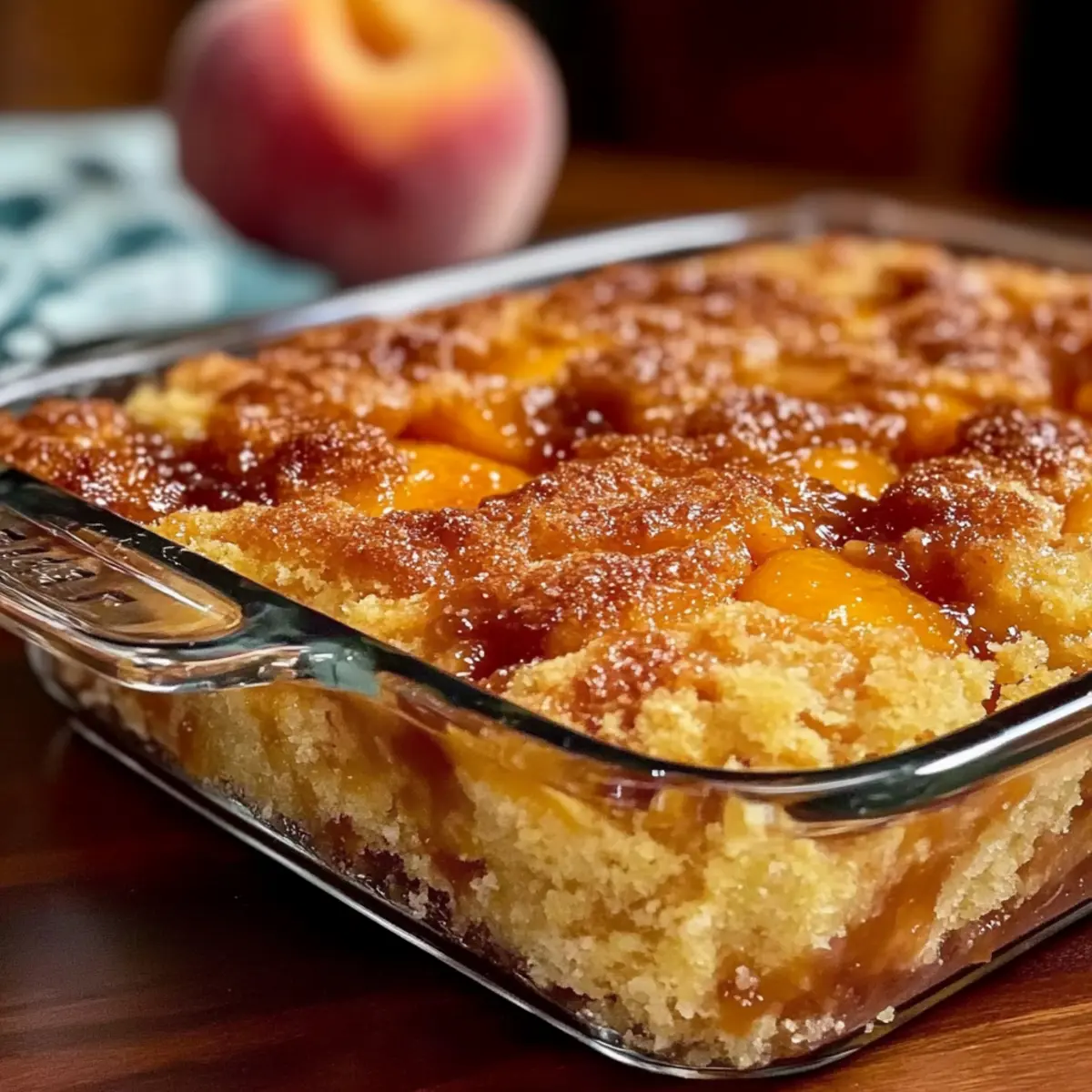 Peach Cobbler Dump Cake