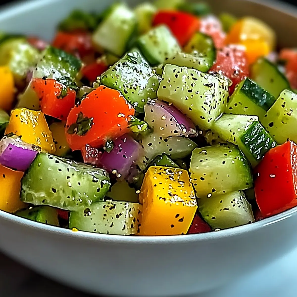 Cucumber Sweet Pepper Salad