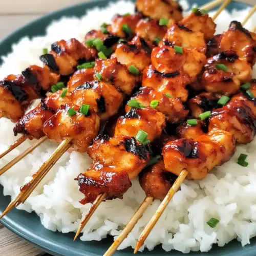 Korean Chicken Skewers