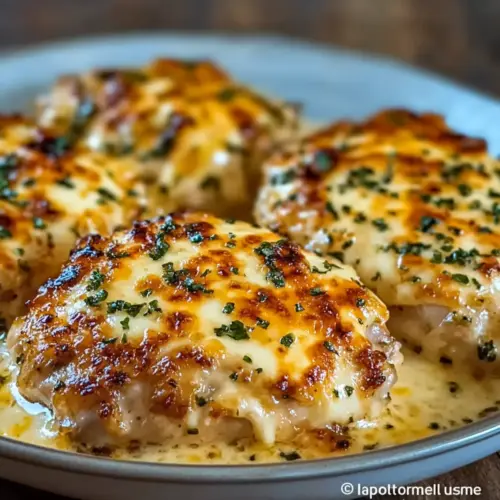 Cheesy Chicken Thigh Bake