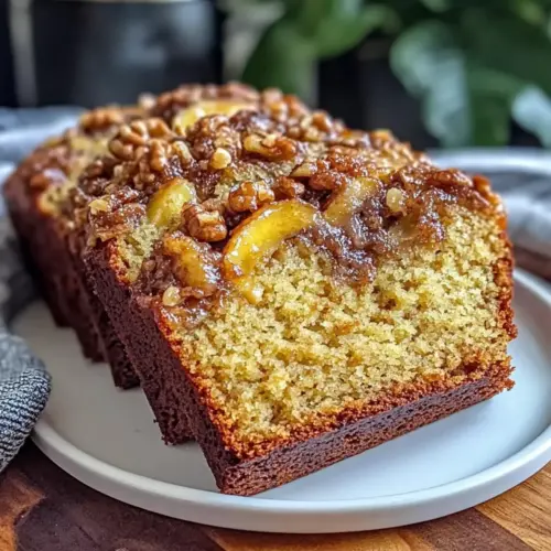 Brown Butter Banana Bread with Walnut Streusel