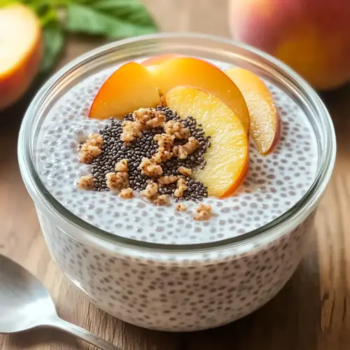 Peach Chia Pudding