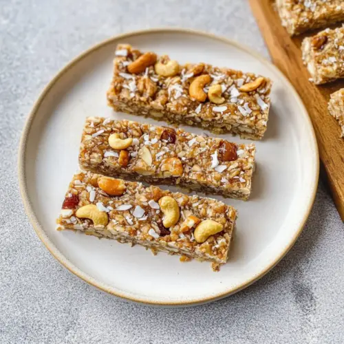 Healthy Cashew Coconut Bars