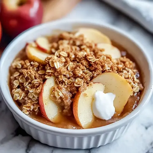 Healthy High Protein Apple Crisp