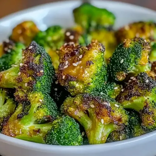 Honey Mustard Roasted Broccoli