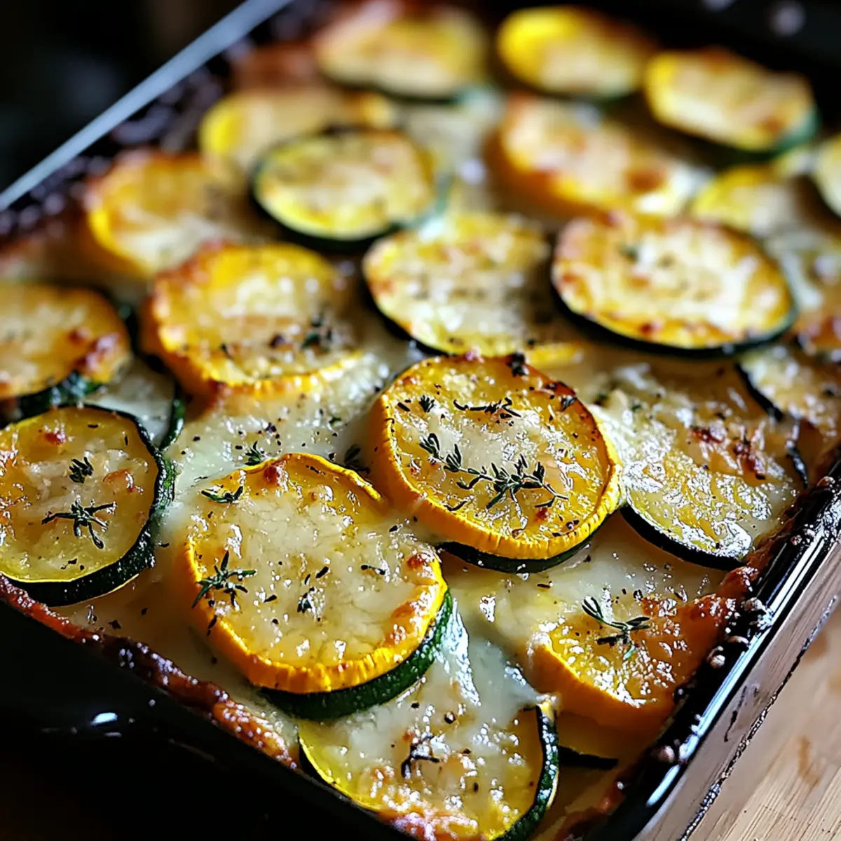 Zucchini and Yellow Squash Gratin