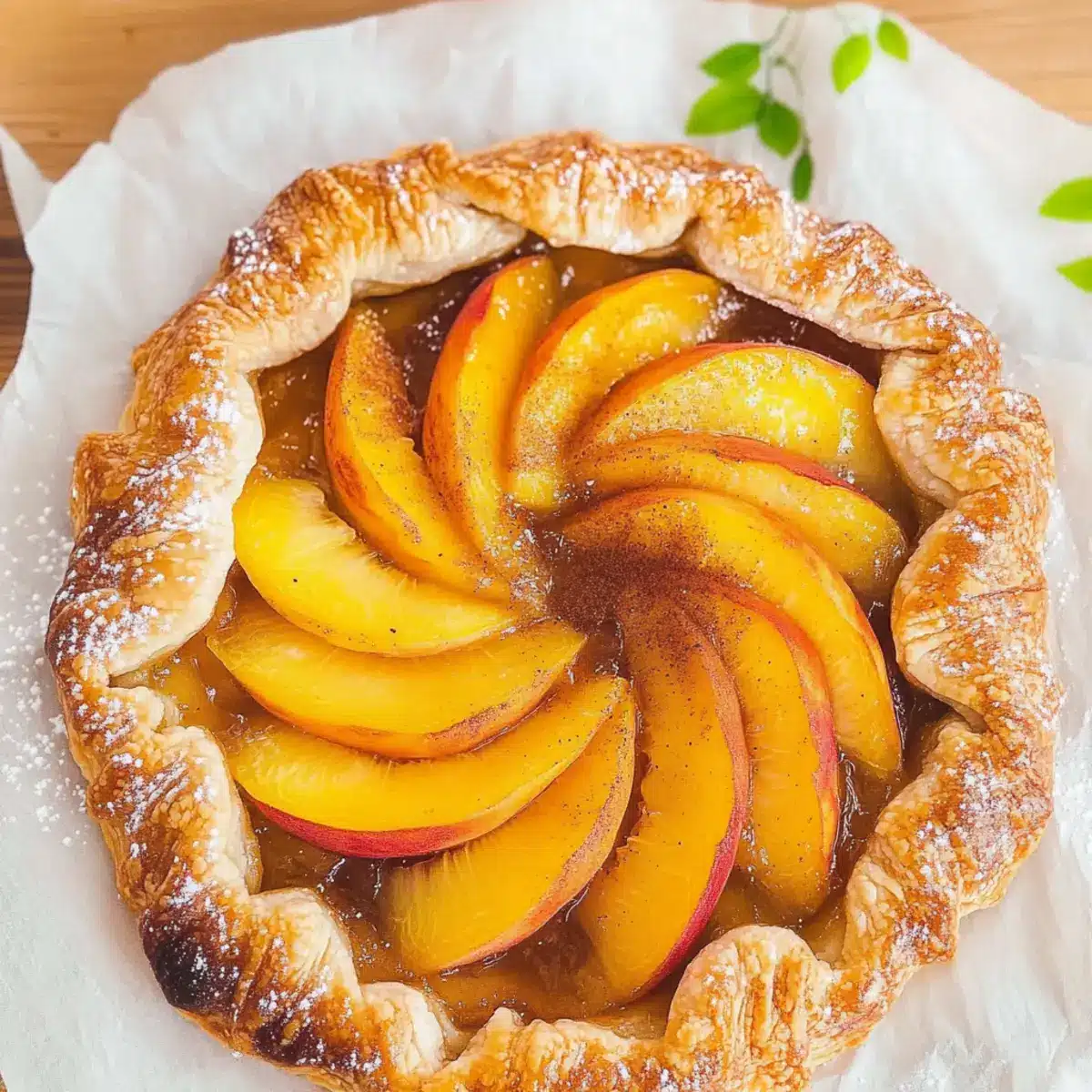 Easy Peach Galette