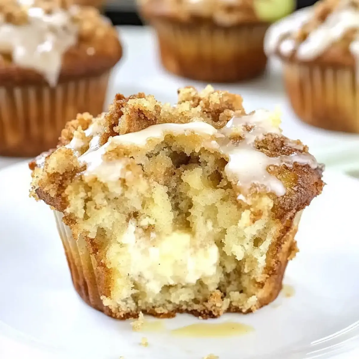 Apple Crisp Cheesecake Muffins