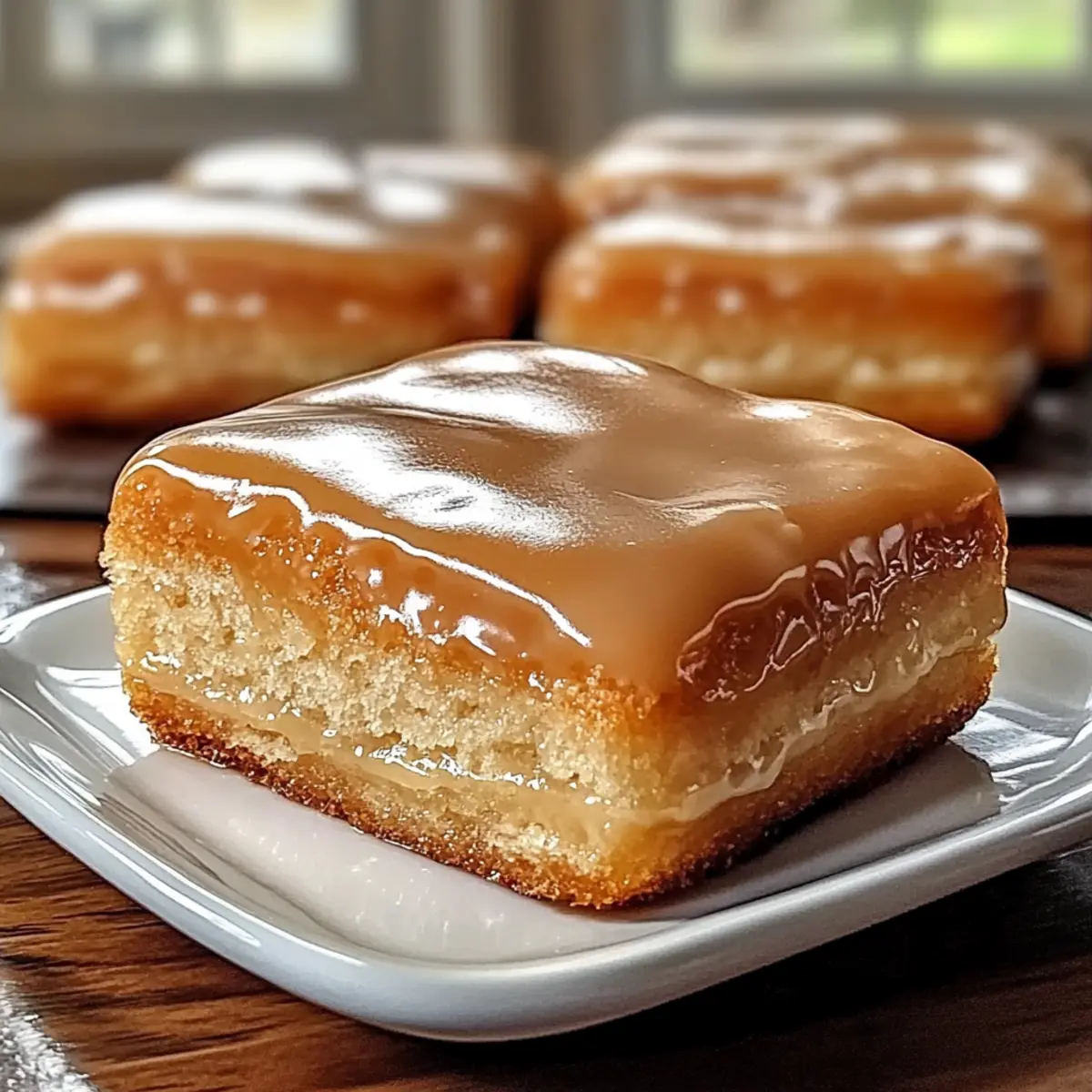 Soft Baked Maple Donut Bars